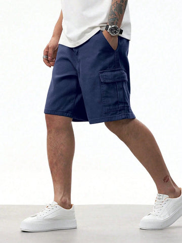 Pantaloni scurți SHEIN, albastru