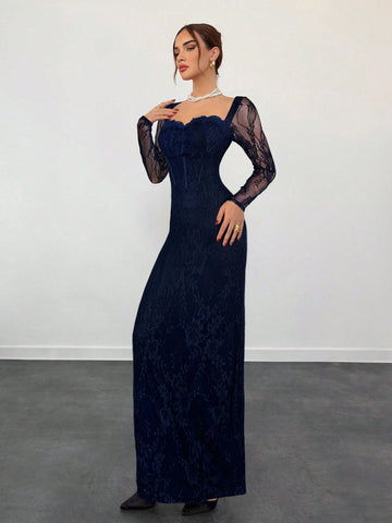 Rochie maxi SHEIN, albastru