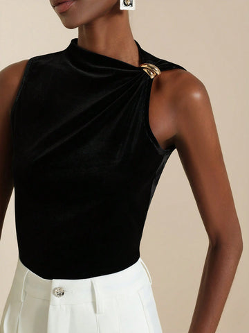 Top SHEIN, negru