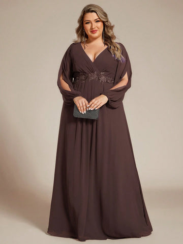 Rochie de ocazie SHEIN, maro