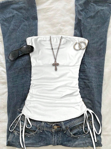Top SHEIN, alb