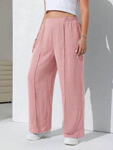 Pantaloni SHEIN, roz