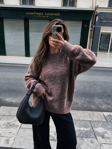 Pulover SHEIN, maro