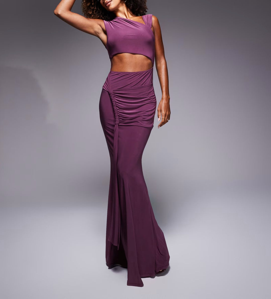Asos maxi ruha, lila