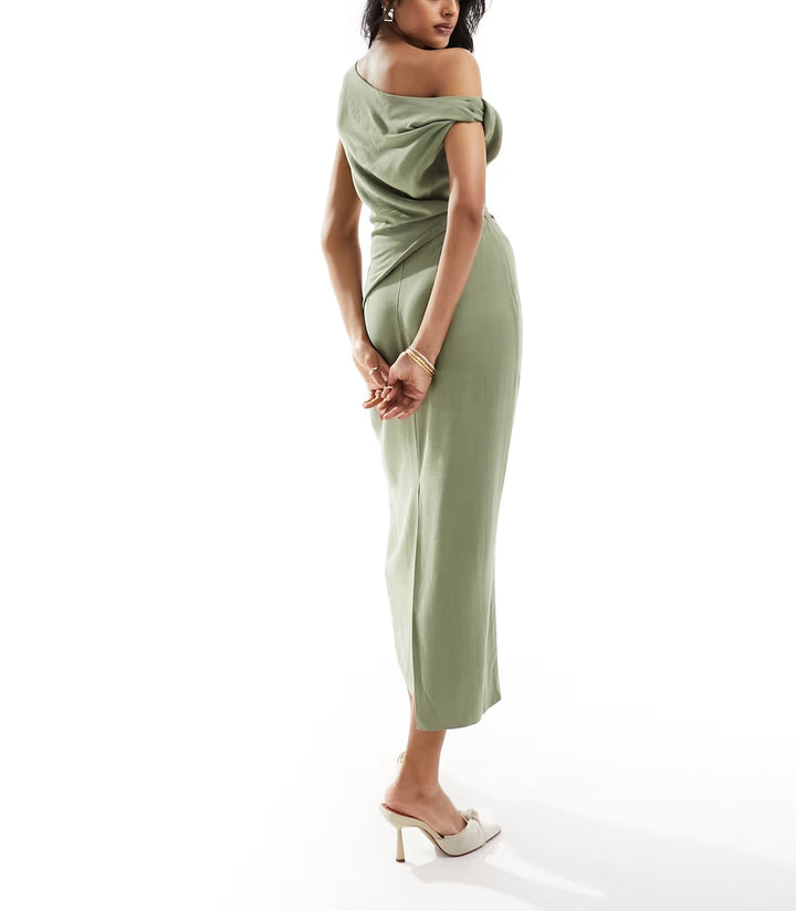 Rochie maxi ASOS, verde