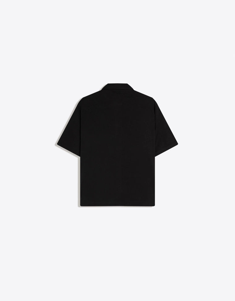 Rövid ujjú ing BERSHKA, fekete