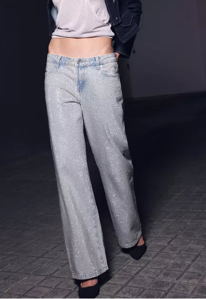 Jeans STRADIVARIUS, albastru