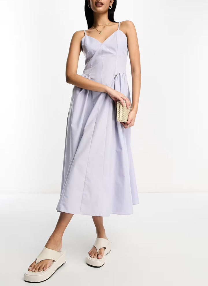 Rochie midi ASOS, mov