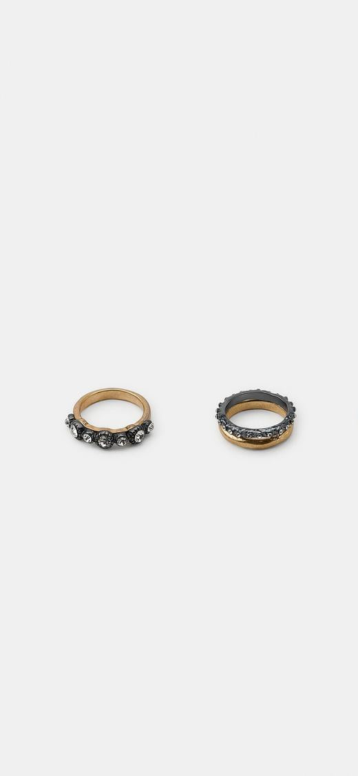 Set inele ZARA, mix culori