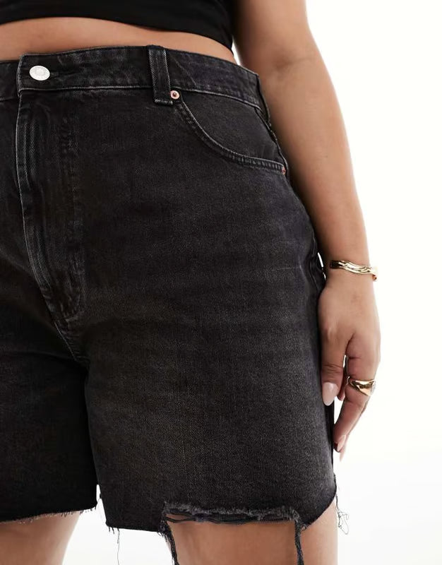 ASOS farmer rövidnadrág, fekete