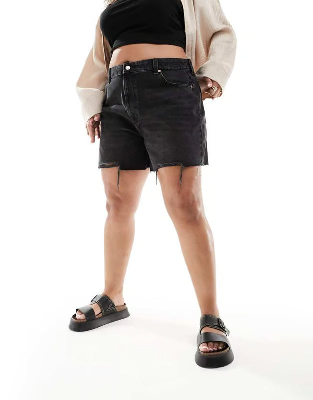 ASOS farmer rövidnadrág, fekete