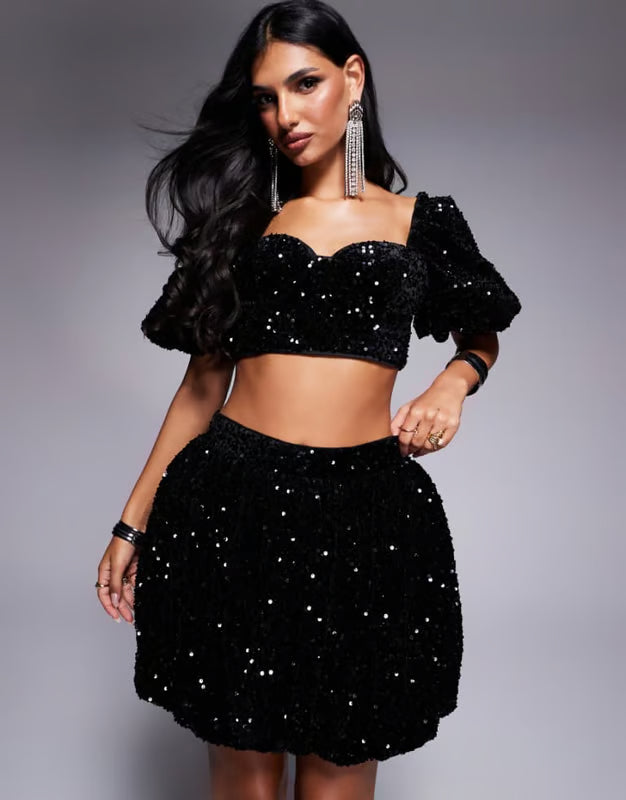 Asos top, fekete
