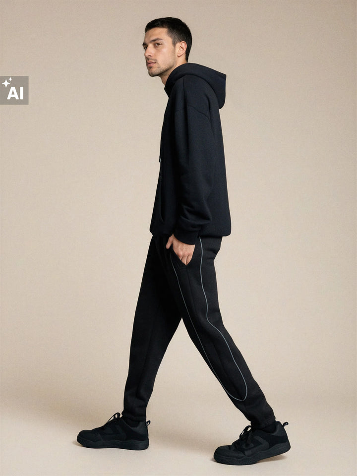 Pantaloni de trening SINSAY, negru