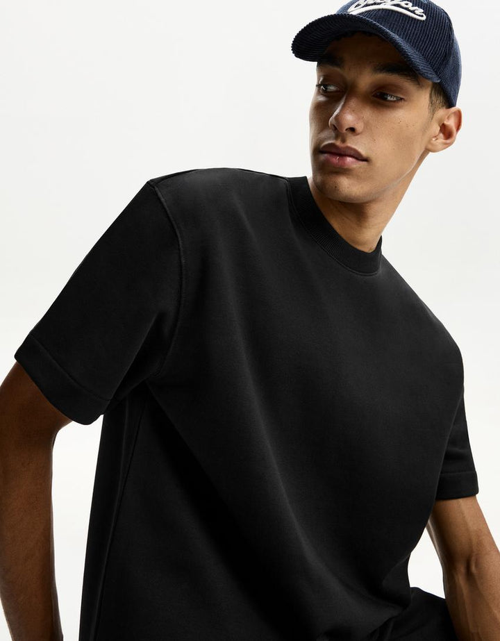Póló BERSHKA, fekete