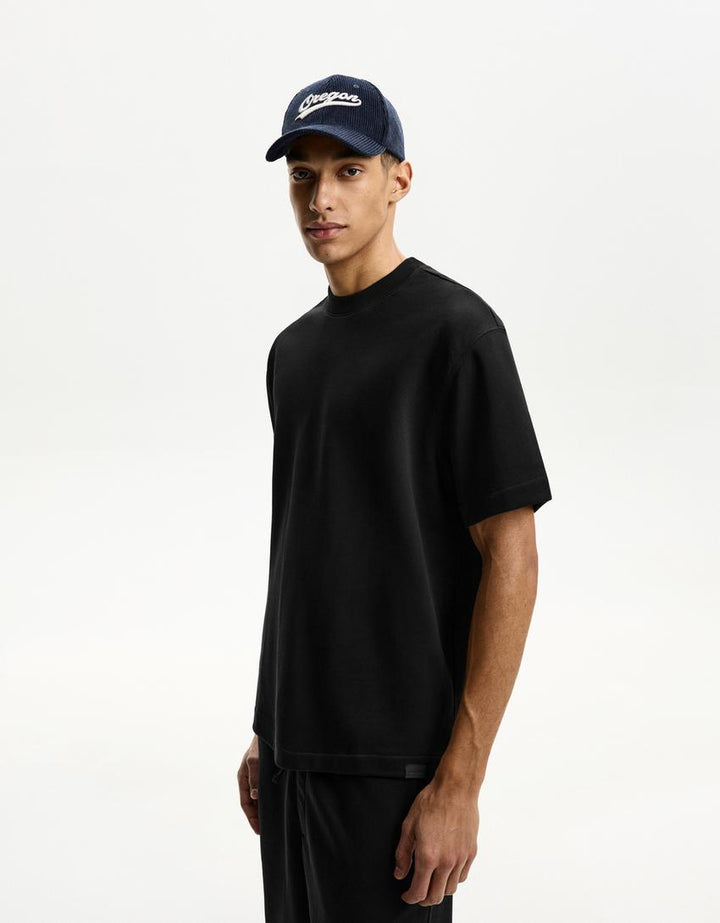 Póló BERSHKA, fekete