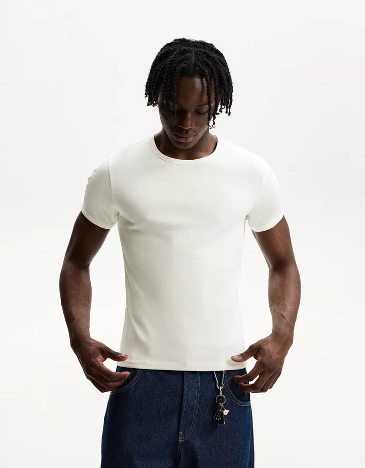 Póló BERSHKA, fehér