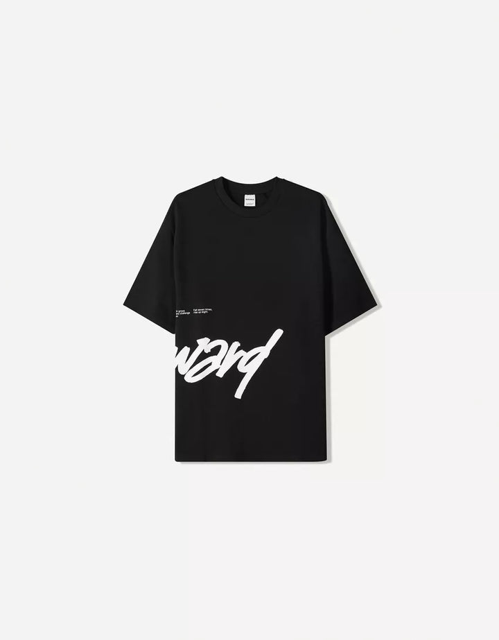 Póló BERSHKA, fekete