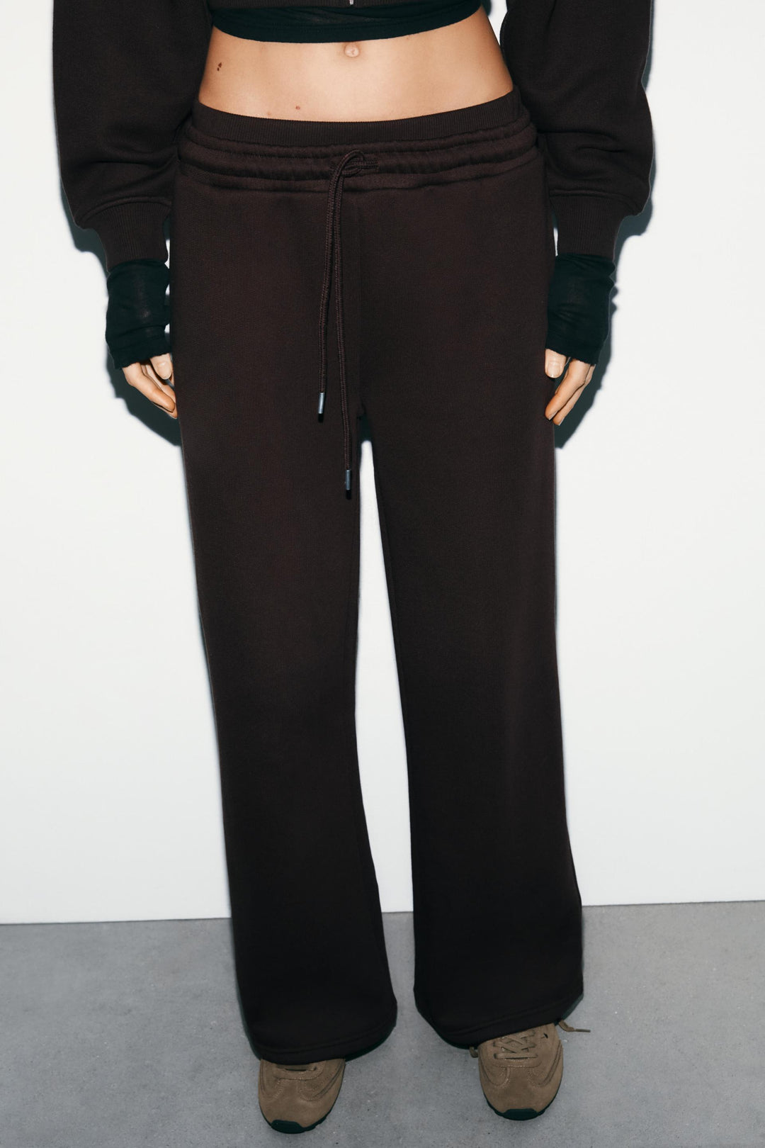 Pantaloni Zara, maro