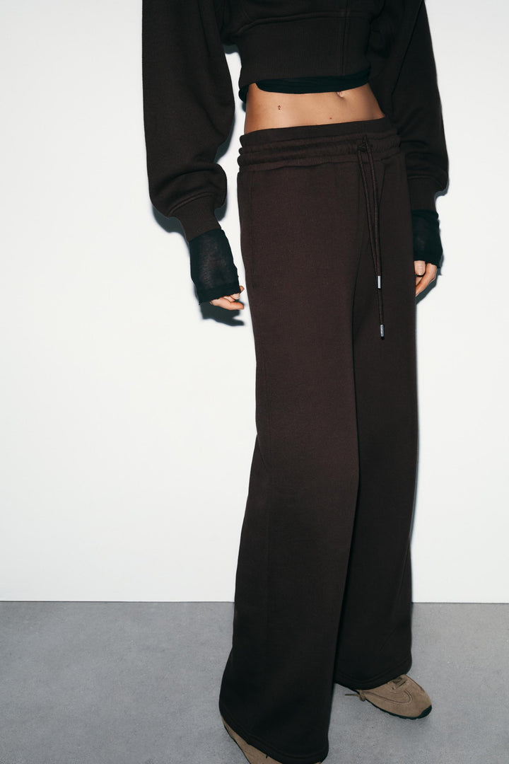 Pantaloni Zara, maro