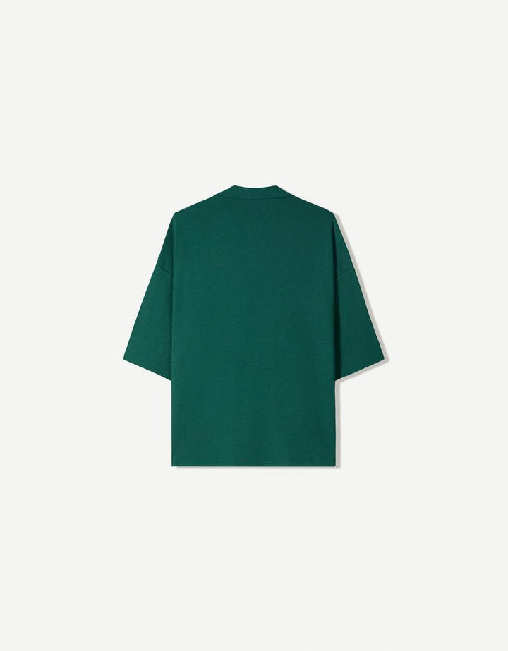Póló BERSHKA, zöld