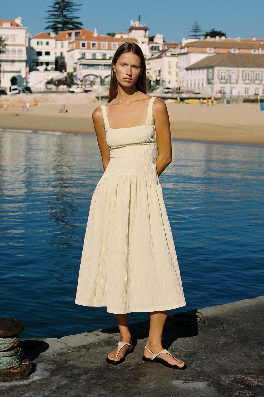 Rochie maxi ZARA, galben