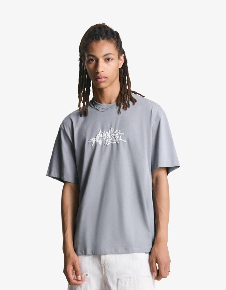 Póló BERSHKA, szürke