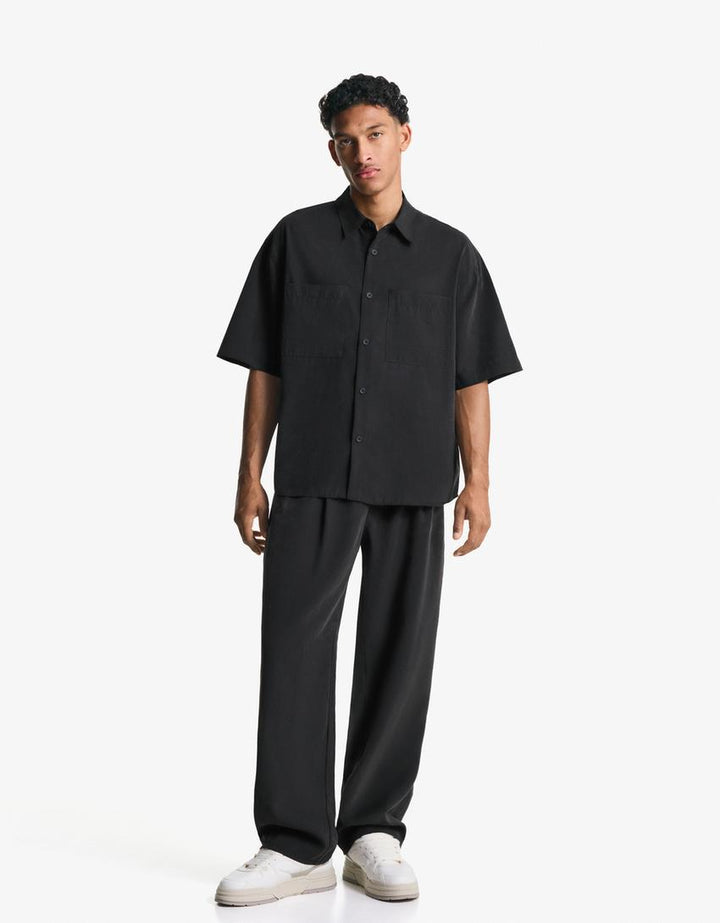 Nadrág BERSHKA, fekete