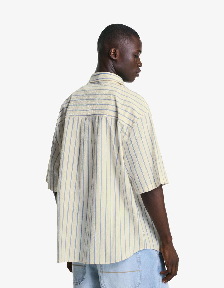 Rövid ujjú ing BERSHKA, vegyes színek