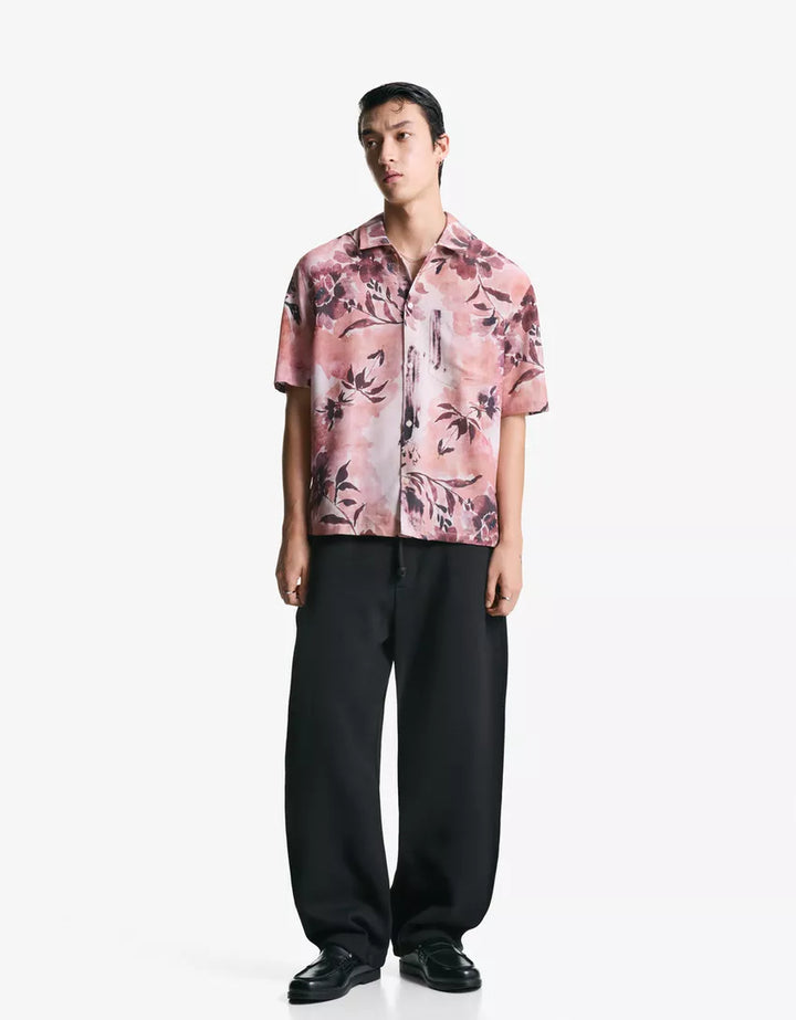 Rövid ujjú ing BERSHKA, vegyes színek
