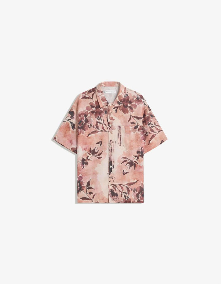 Rövid ujjú ing BERSHKA, vegyes színek