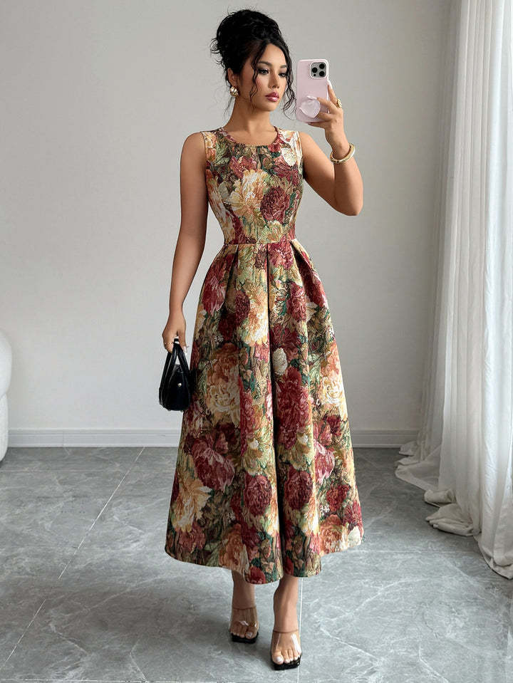 Rochie midi SHEIN, maro