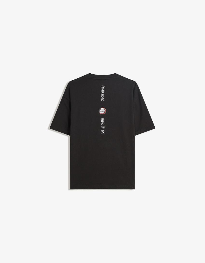 Póló BERSHKA, fekete