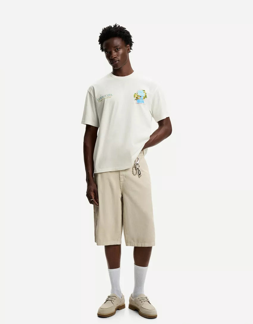 Póló BERSHKA, fehér