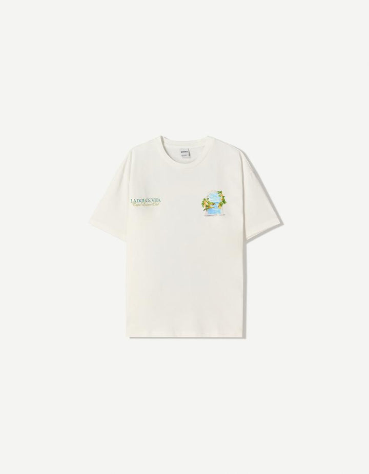 Póló BERSHKA, fehér