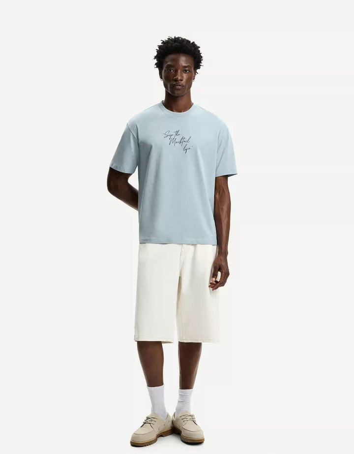 Póló BERSHKA, kék