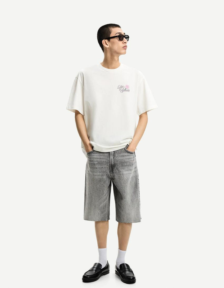 Póló BERSHKA, fehér