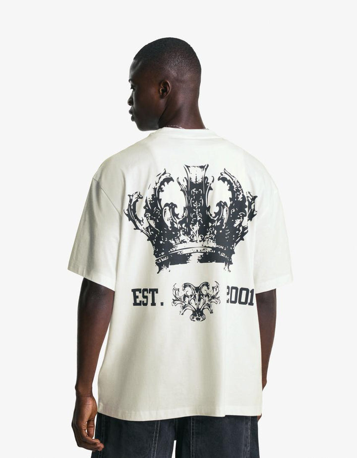 Póló BERSHKA, fehér