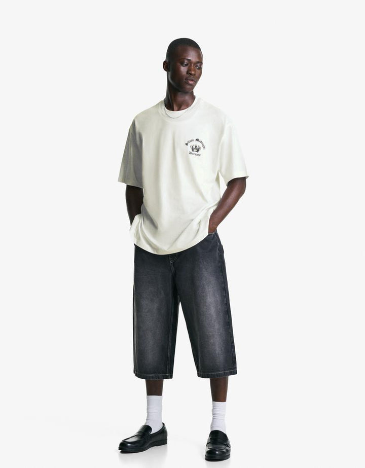 Póló BERSHKA, fehér