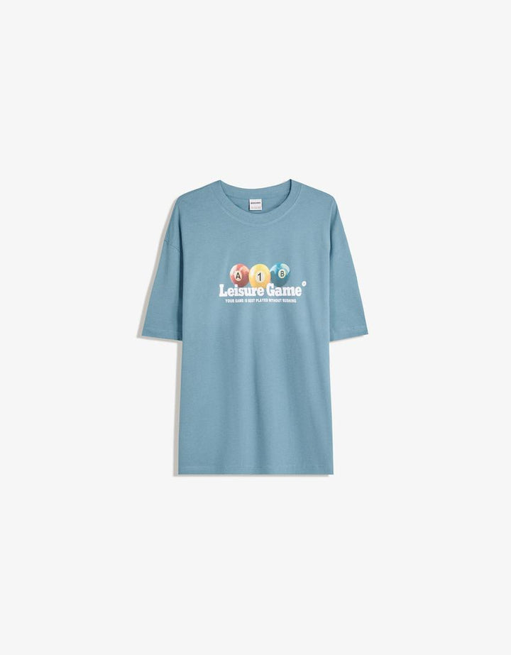 Póló BERSHKA, kék
