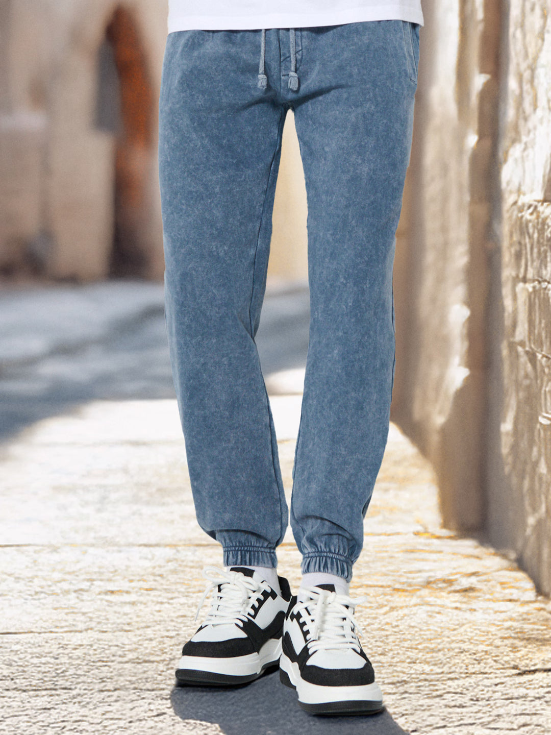 Pantaloni de trening SINSAY, albastru