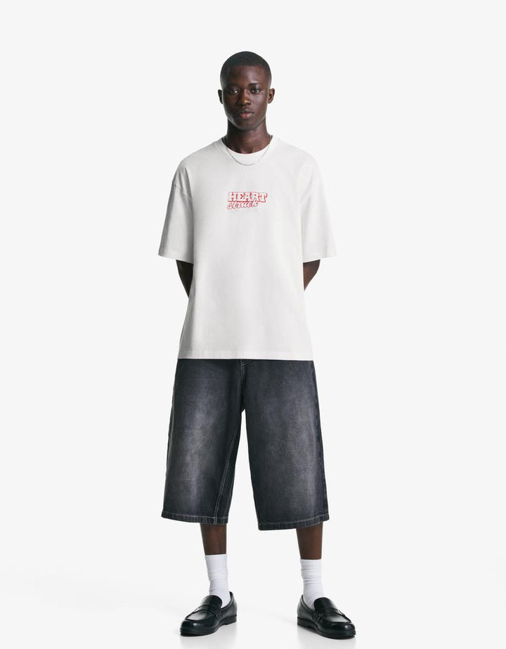 Póló BERSHKA, fehér
