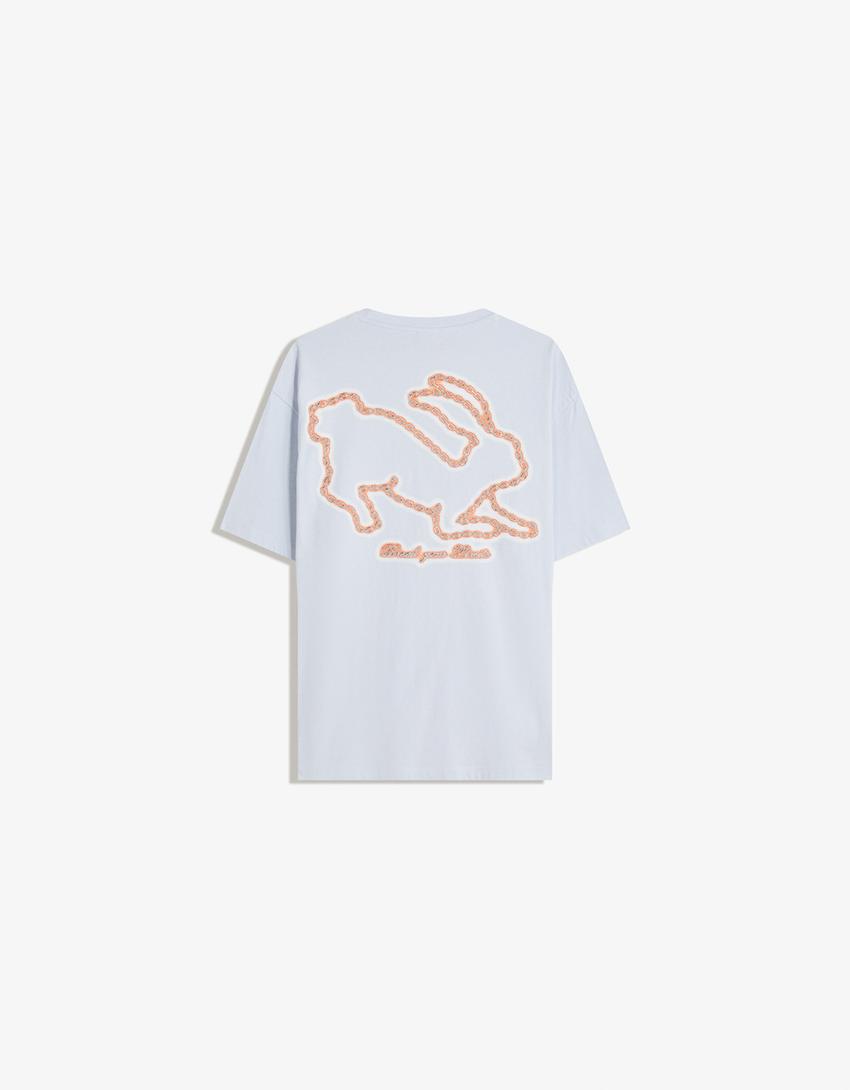Póló BERSHKA, kék
