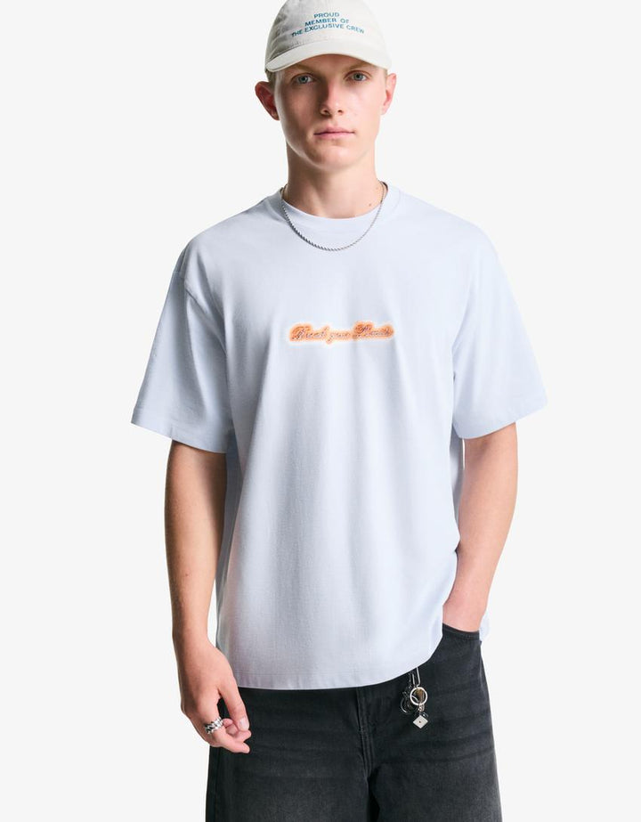 Póló BERSHKA, kék