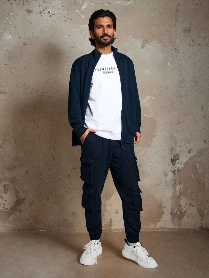 Pantaloni de trening SINSAY, albastru