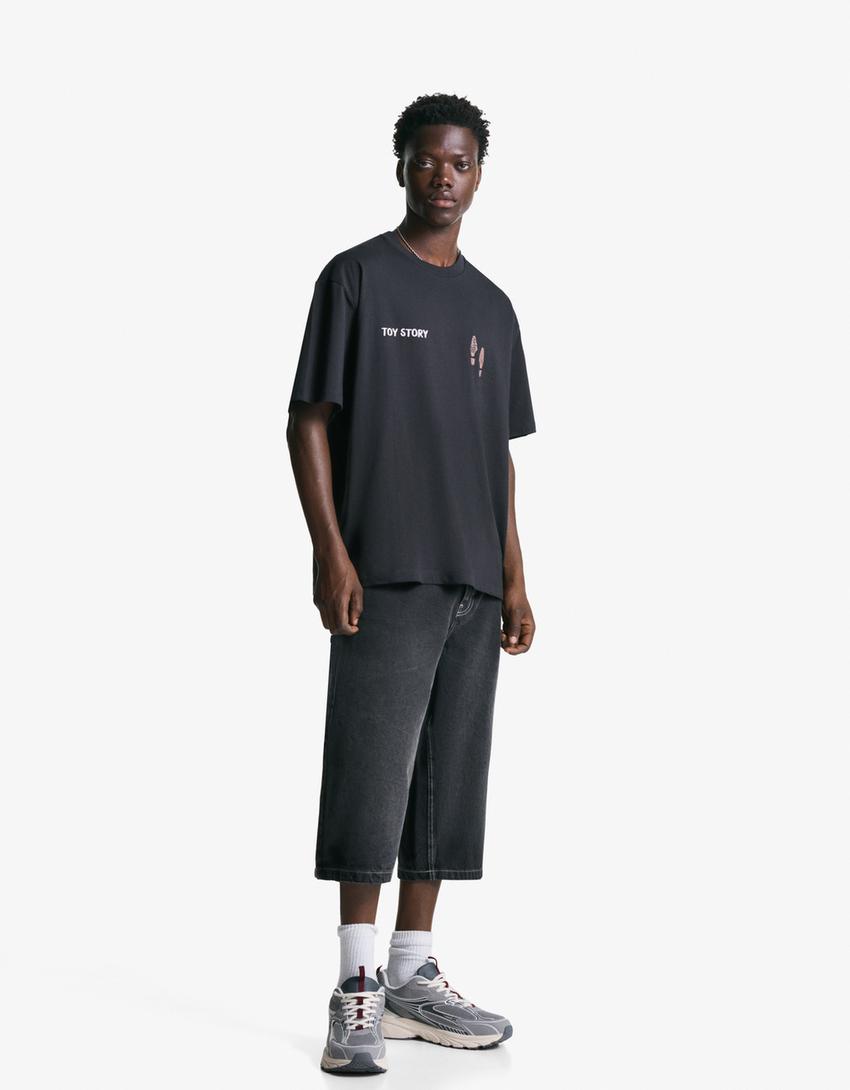 Póló BERSHKA, fekete