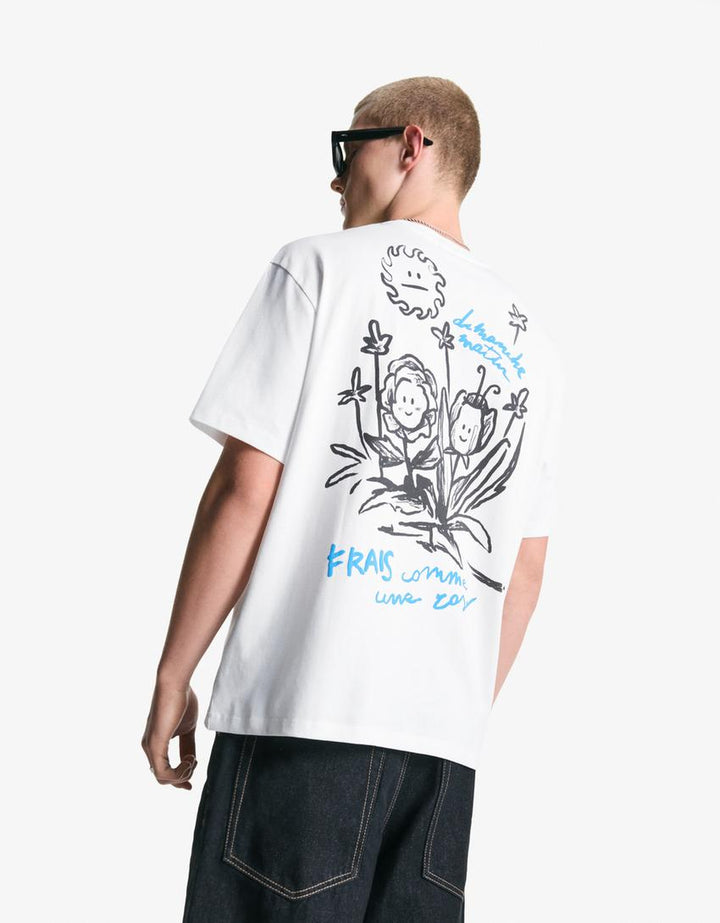 Póló BERSHKA, fehér