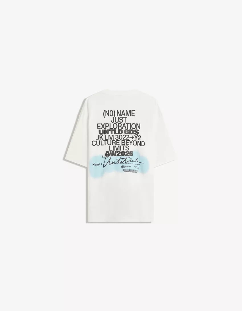Póló BERSHKA, fehér