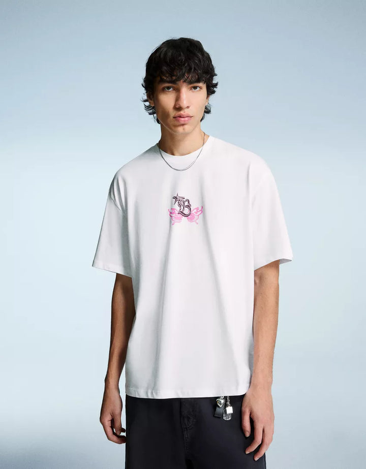 Póló BERSHKA, fehér