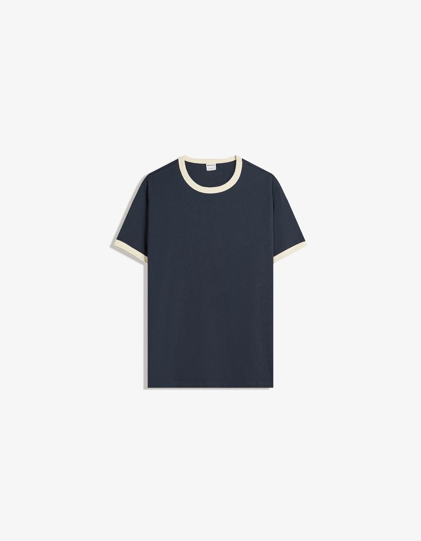 Póló BERSHKA, kék