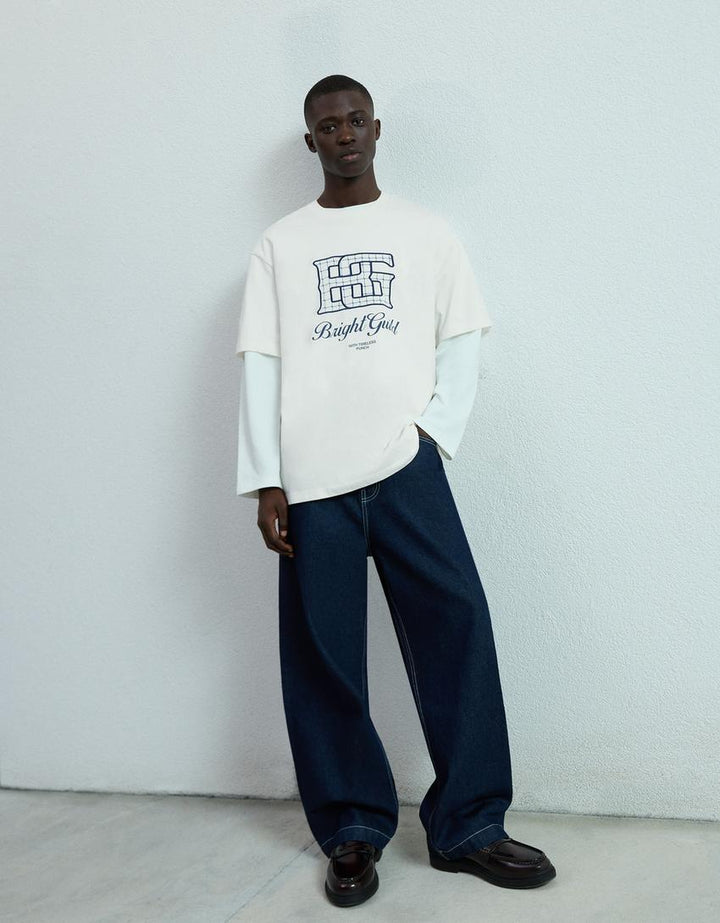 Póló BERSHKA, fehér